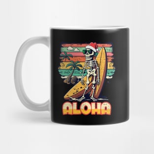 Aloha Surf Hawaii Vintage Christmas Mug